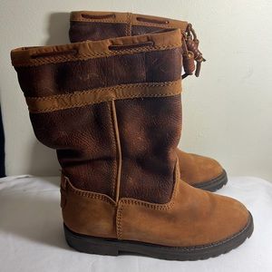 Pre-Owned GC Bass Winter Leather Boots Woman Size 7M